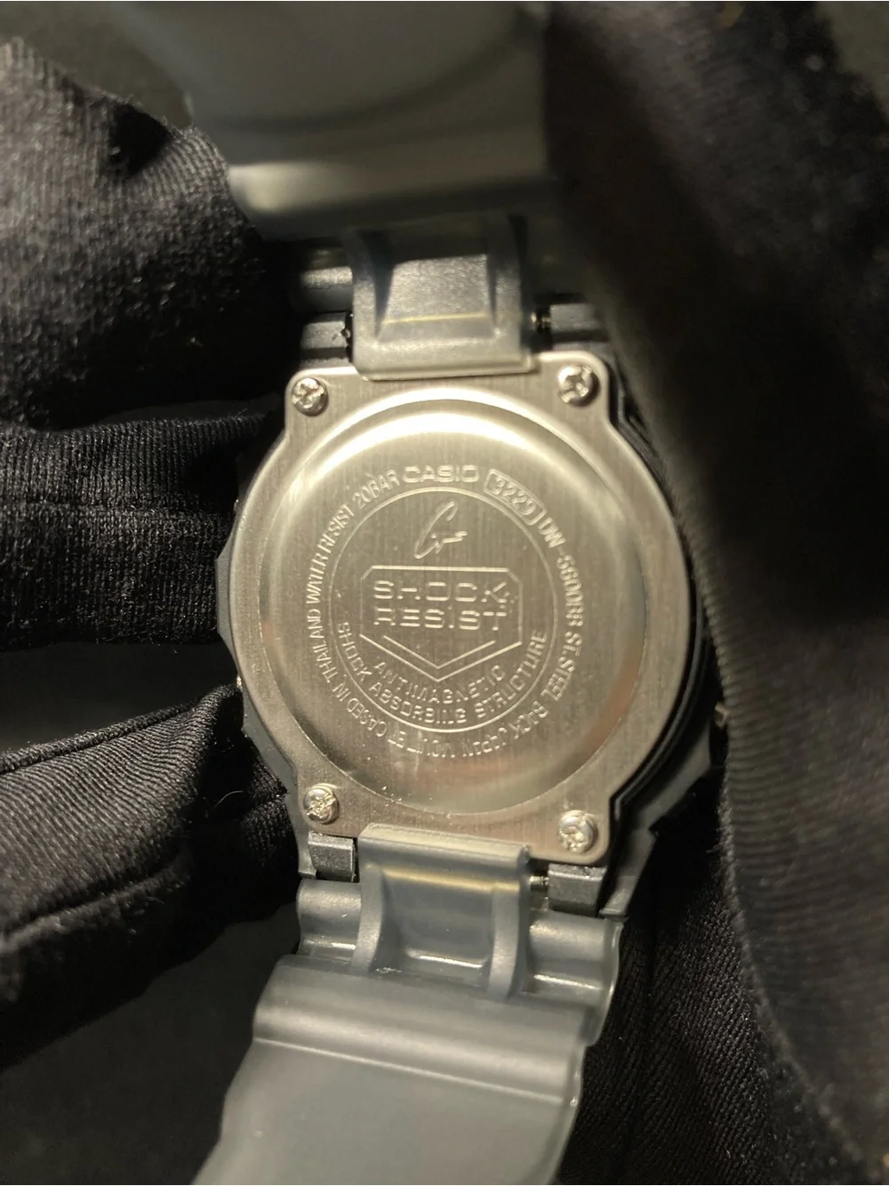 Black and Grey G Shock Dw5600